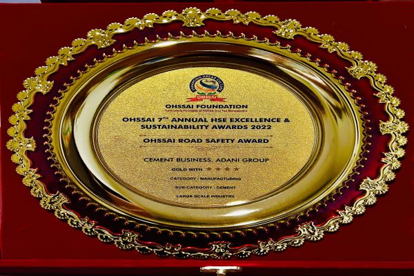 Adani Cement Wins Multiple Awards For Safety At OHSSAI Awards 2022