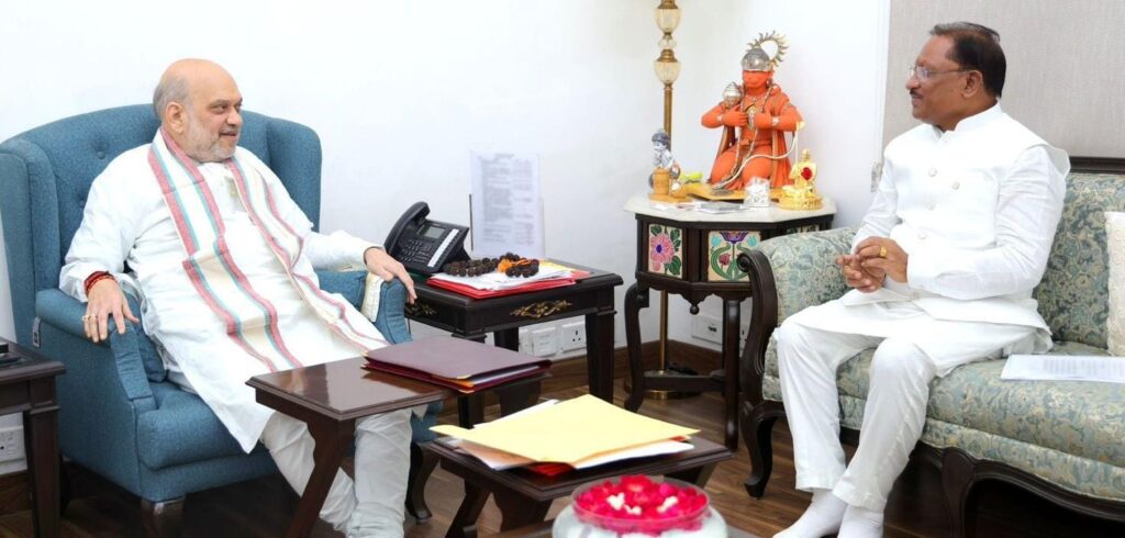 Chief Minister Vishnu Deo Sai meets Union Home Minister Amit Shah