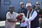 President Smt Droupadi Murmu arrives in Jagdalpur
